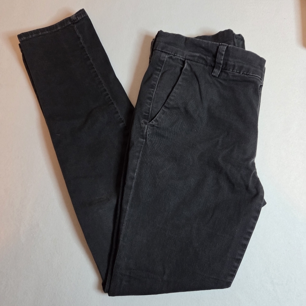 VINCE Women's Size 27 Black Greased Chinos - Picture 2 of 11